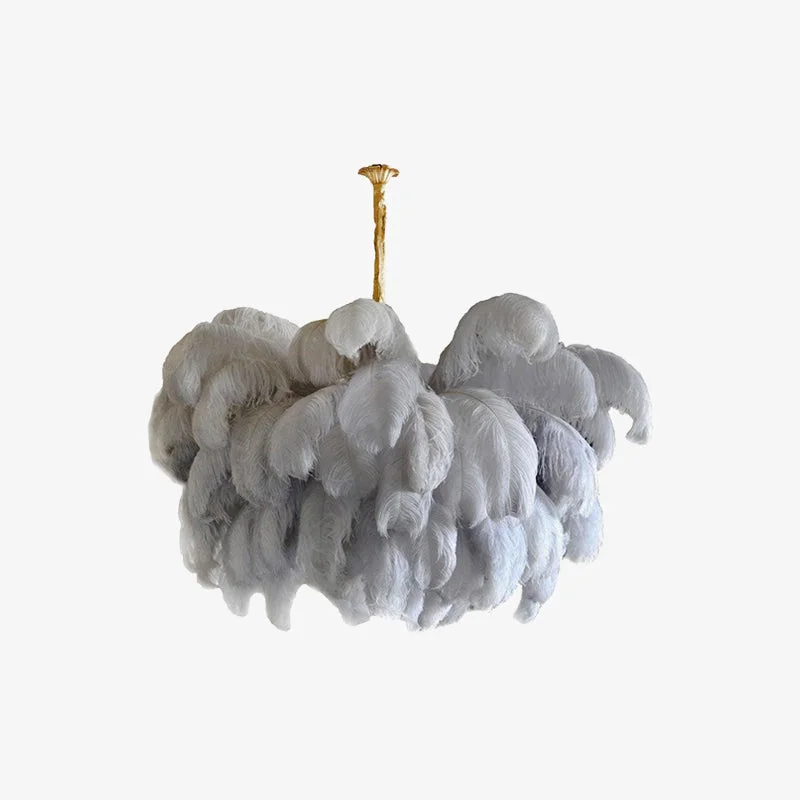 Quality Colorful Ostrich Feather Chandelier Dependable