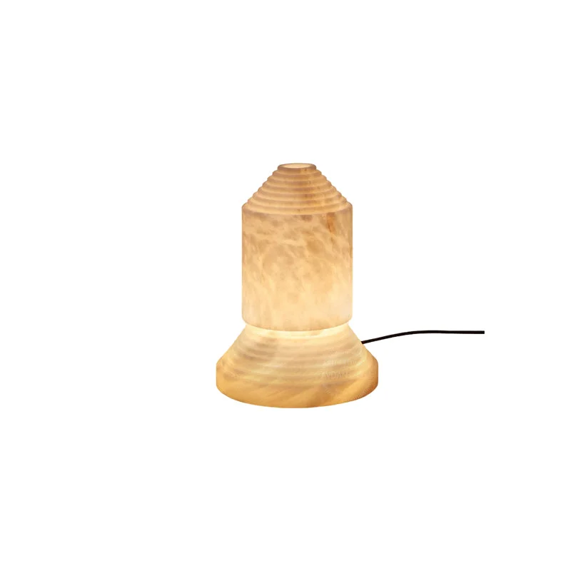 Durable Alabaster Pyramid Table Light Secure