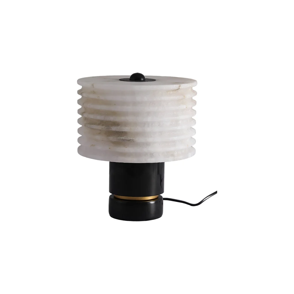 Expertly Made Luxury Black Alabaster Table Lamp Responsible