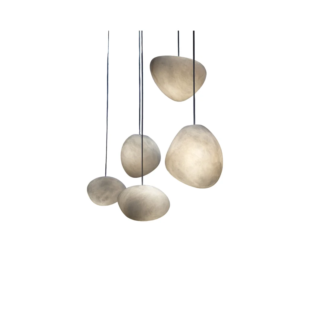 Powerful Pebble Alabaster Pendant Light Premium