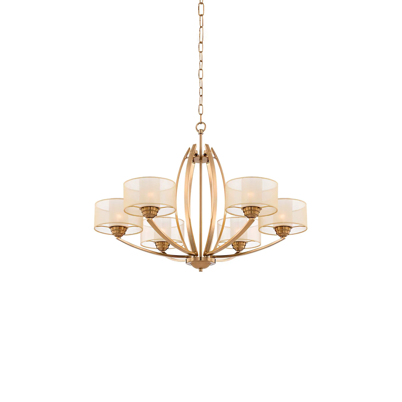 Prestigious Stiffel 6-head Chandelier Sophisticated