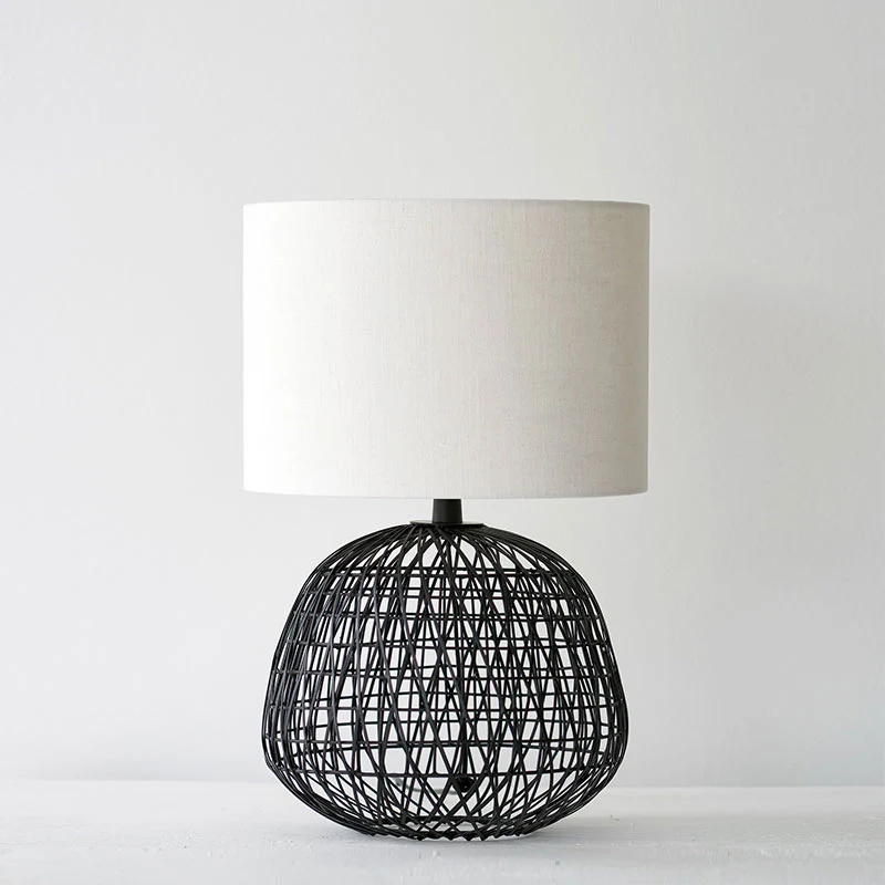 Consistent Alwina Table Lamp Black 28cm Carefully Designed