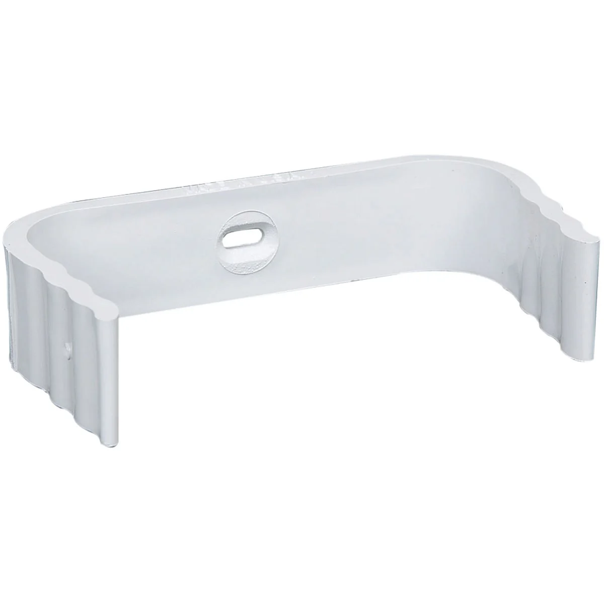 Fast Amerimax 2 In. x 3 In. Traditional K-Style White Vinyl Downspout Clip Responsible