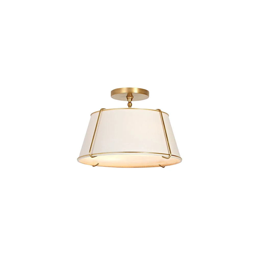Advanced Gold Conical Semi-Flush Lise Ceiling Light Artisan