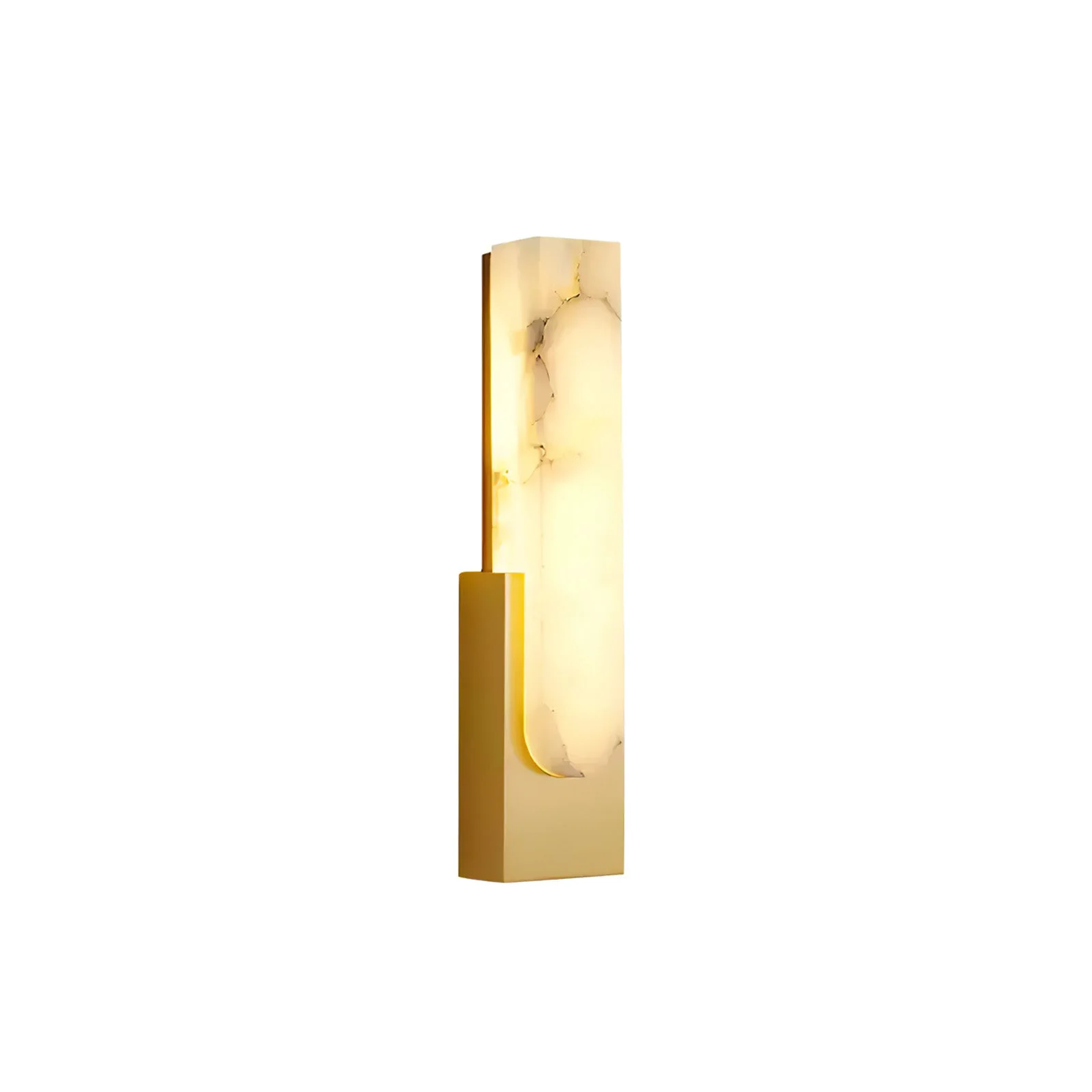 Smooth Contemporary Marble LED Wall Sconce Premium Material