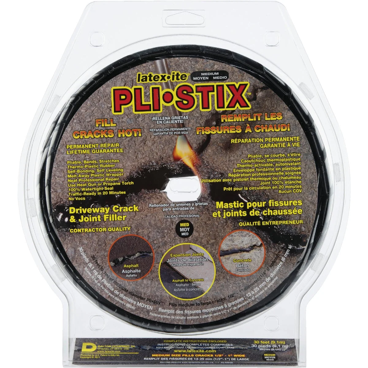 Fine Latex-ite Pli-Stix 30 Ft. Driveway Crack and Joint Filler Unique
