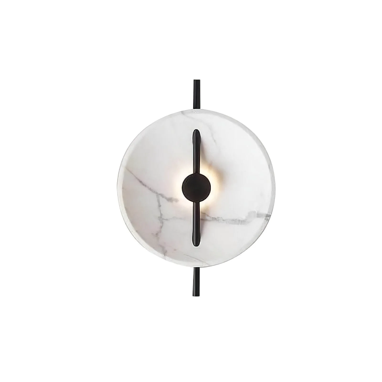 Reliable Contemporary Resin Round Marble Wall Light Refined