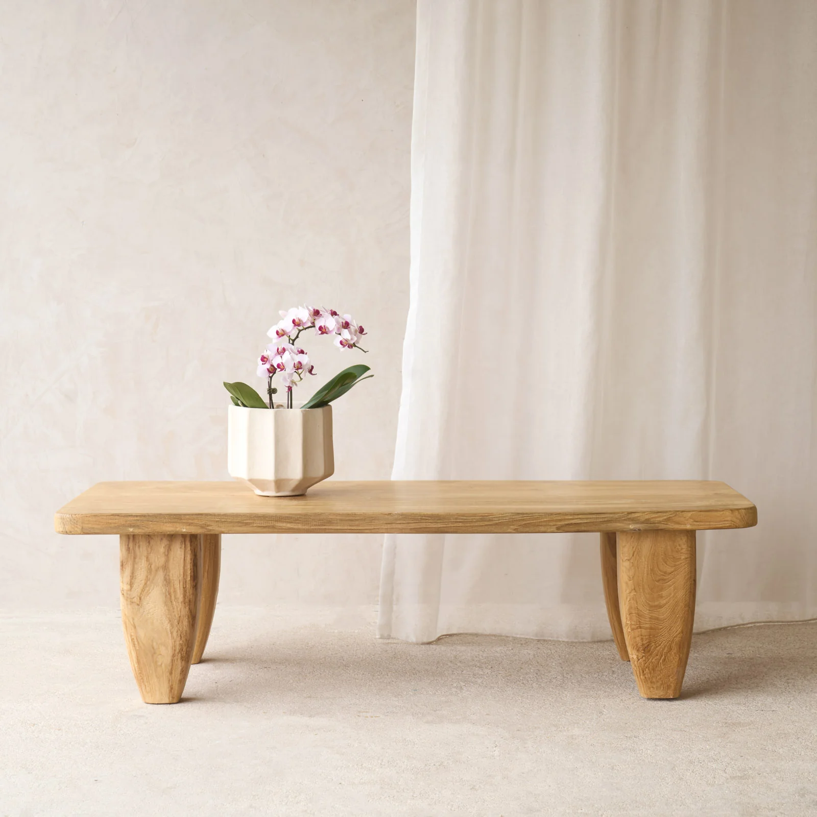 Fine Crafted Roca Rustic Coffee Table Old Teak – Natural 136cm Secure