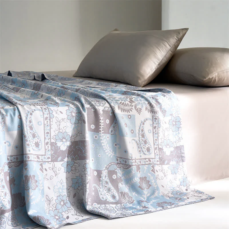 Stylish Paisley Lyocell Fiber Lightweight Soft Quilt Fast