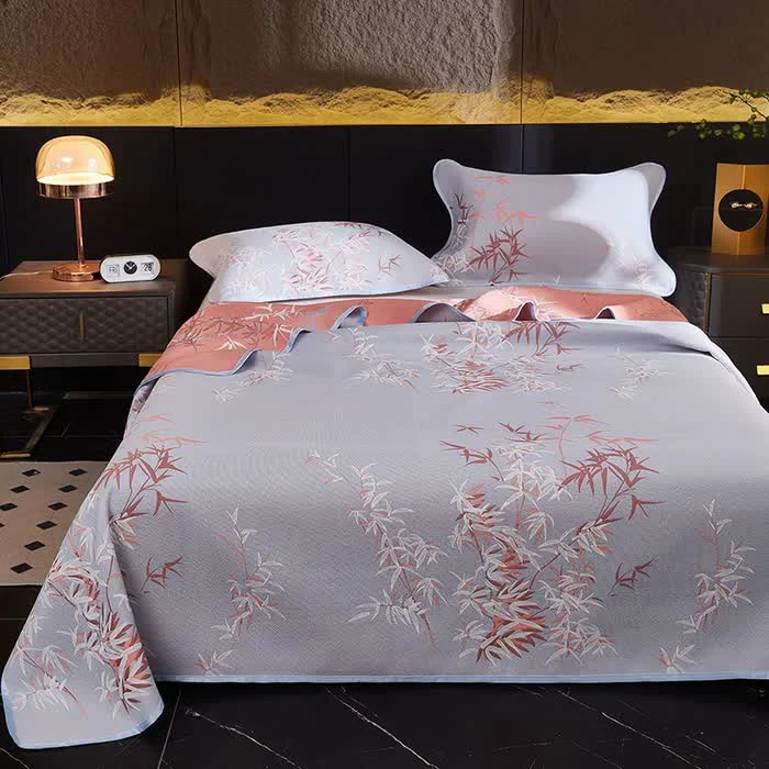 High-Grade Cooling Reversible Rural Bamboo Coverlet Quality