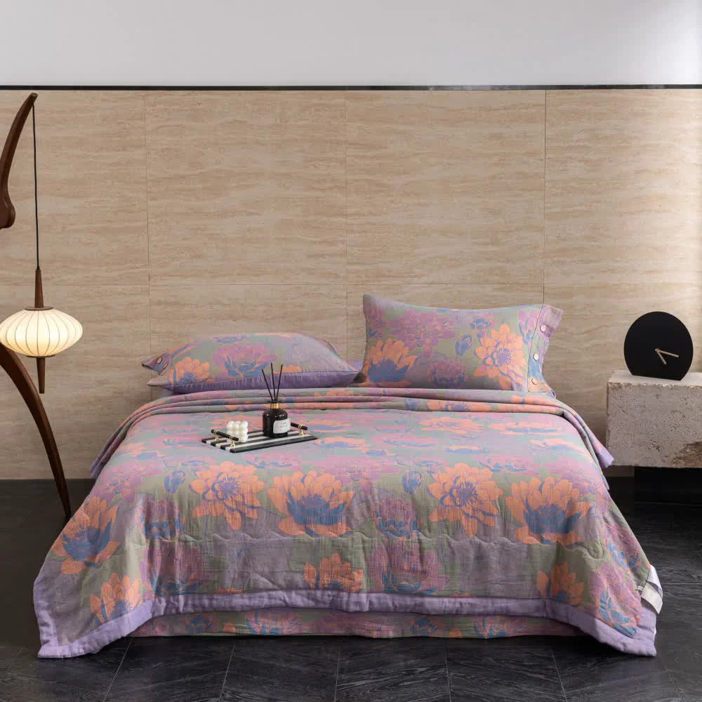 Proven Rural Lotus Soft Breathable Cotton Gauze Quilt Flexible