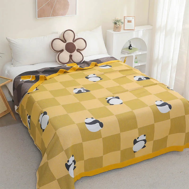 Verified Cotton Gauze Panda Summer Soft Quilt Powerful