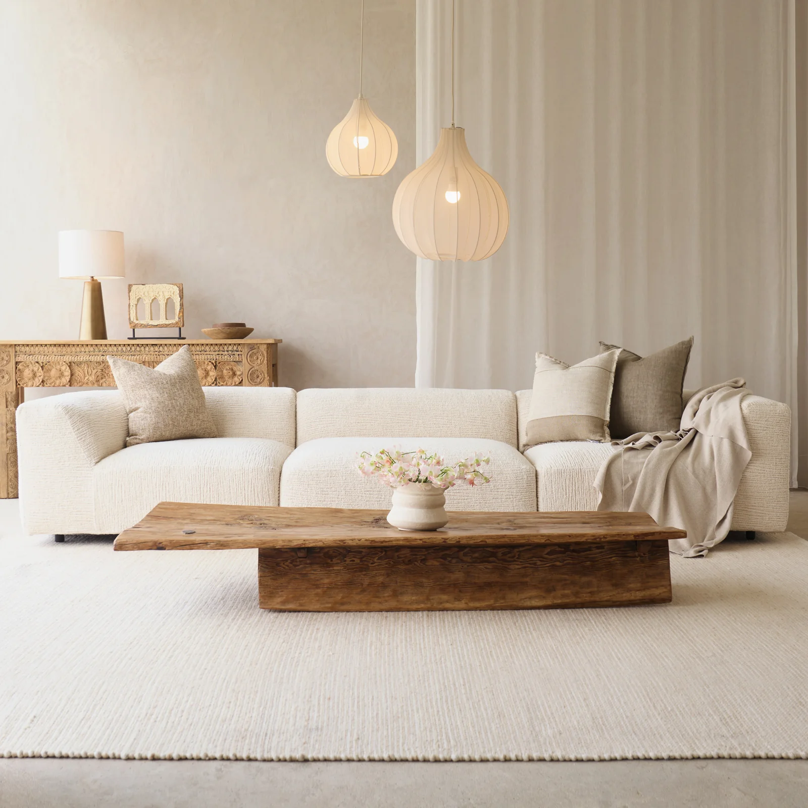 Detailed Peal Modular Sofa 5 Seater – Porcelain 330cm Responsible