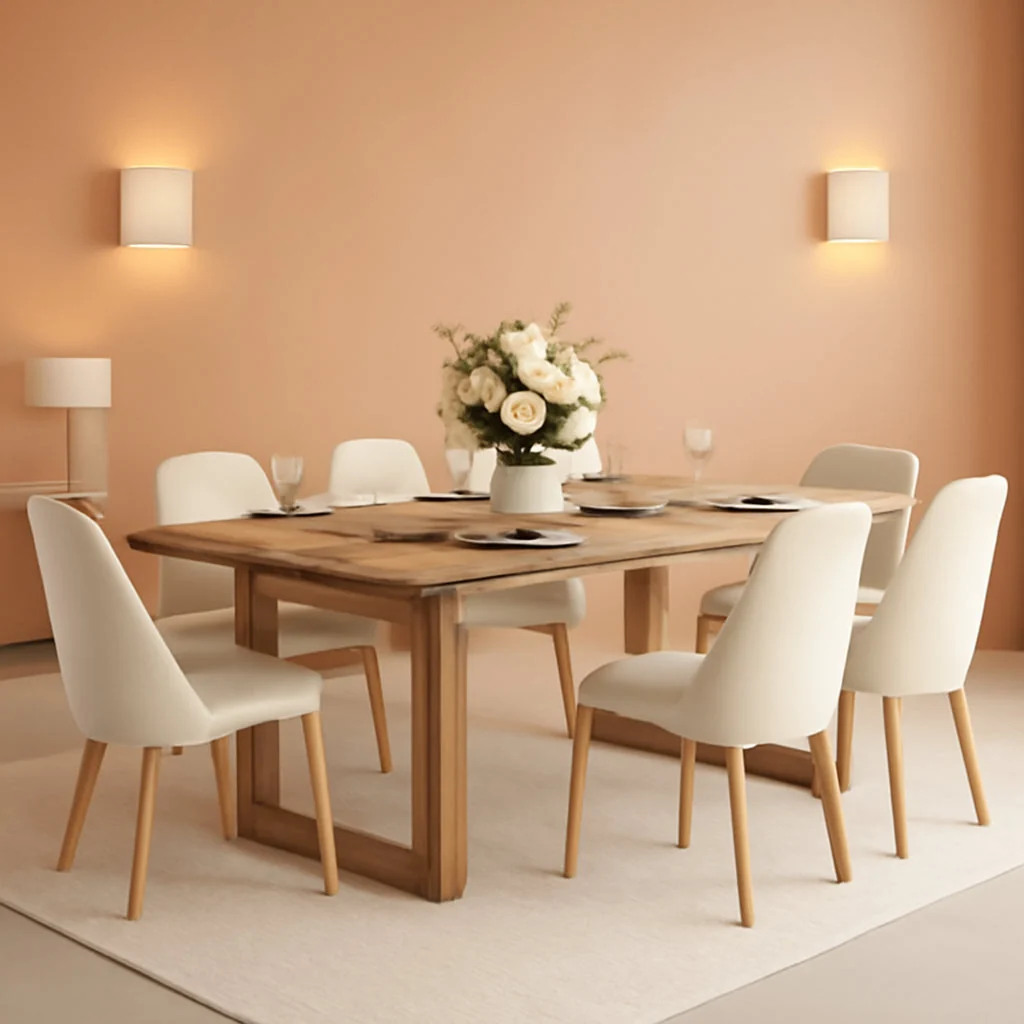 Superior Solid Fir Wood Dining Table SixtyThree Inch Weathered Brown Finish Elegant