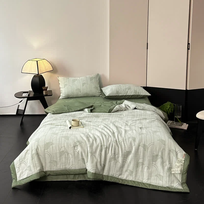 Stylish Cotton Gauze Rustic Leaf Lightweight Bedding