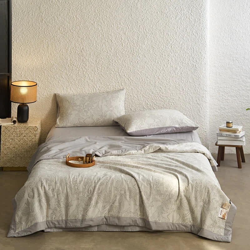 Practical Pastoral Red-crowned Crane Cotton Gauze Bedding Advanced