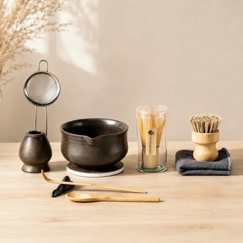 Fine Matcha Whisk Set Clean