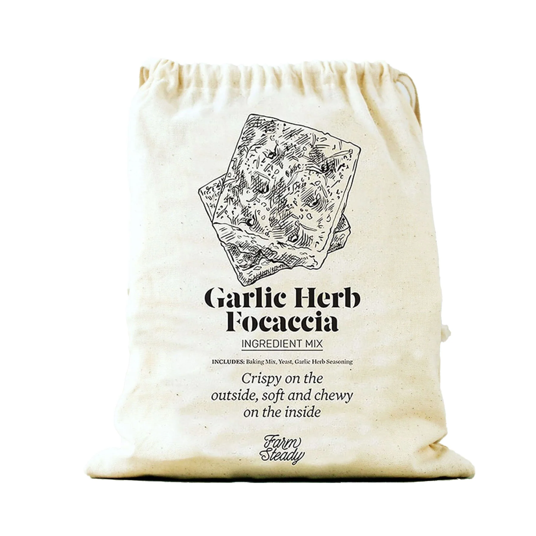 Secure FarmSteady Garlic Herb Focaccia Baking Mix Efficient
