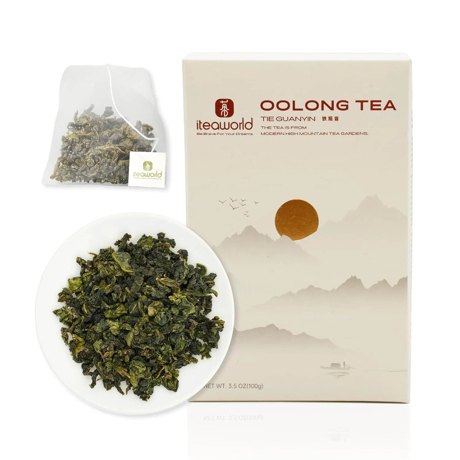 Secure iTeaworld Tieguanyin Oolong Loose Leaf Light Floral Style Oolong（3.5oz Up to 120 Cups Natural Orchid Fragrance Includes Tea Bags Easy Mug Brewing Daily Use Busy Work Tea Breathable