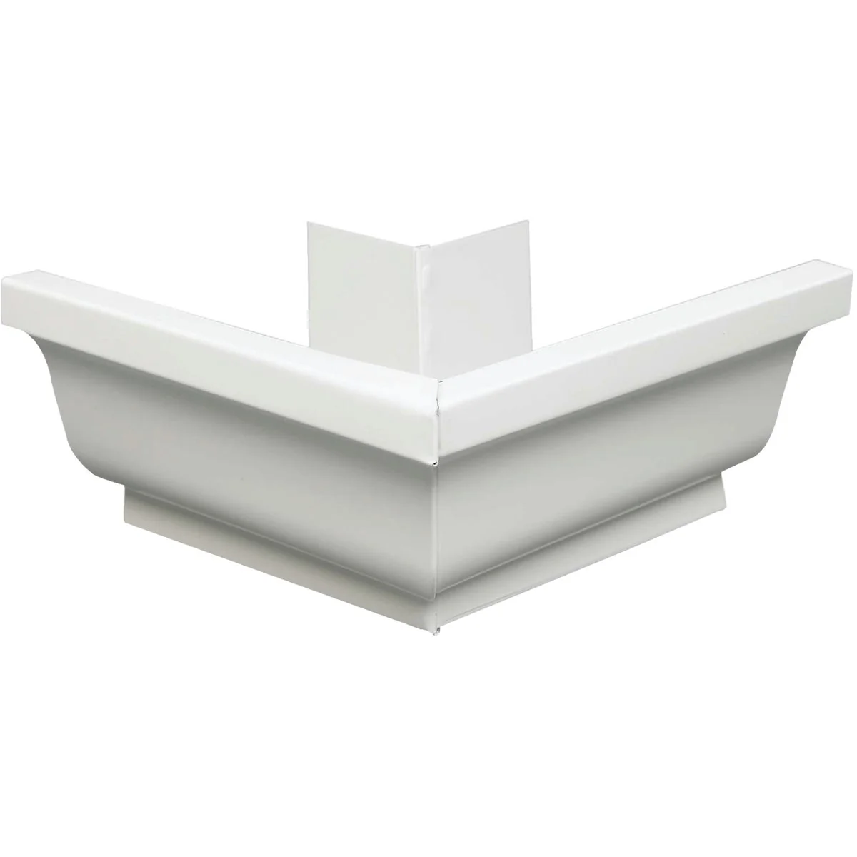 Environmentally Friendly Amerimax 5 In. Galvanized White Mitre Gutter Outside Corner Artisan