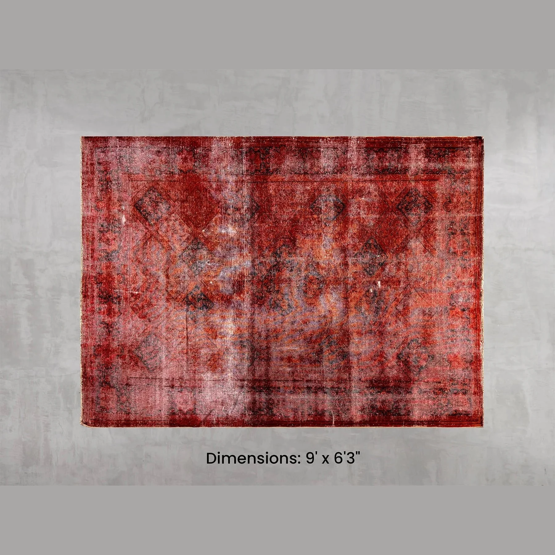 Crafted Namaste Rug – Red 9′ x 6’3 Detailed
