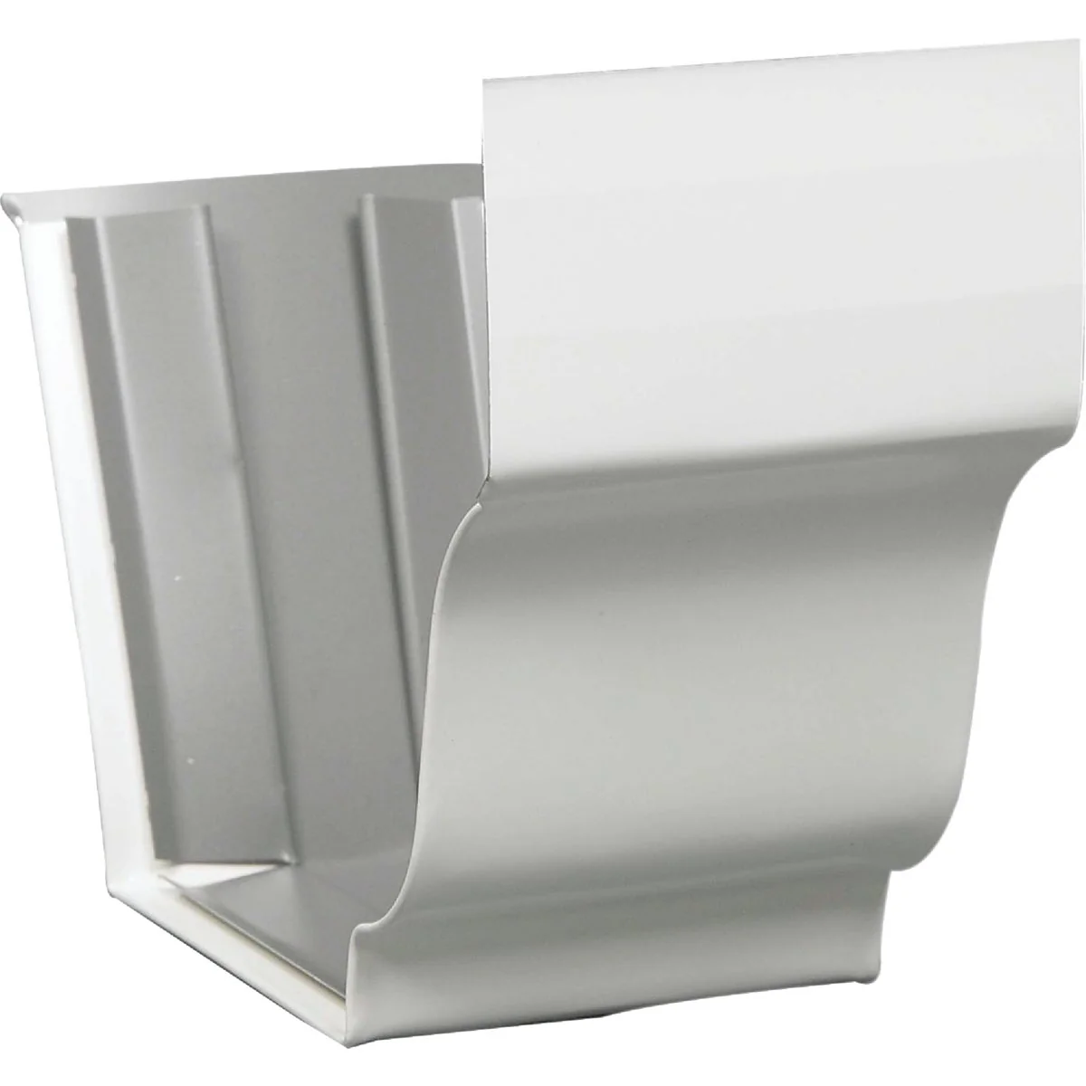 Consistent Amerimax 5 In. Galvanized White Slip-Joint Gutter Connector Crafted