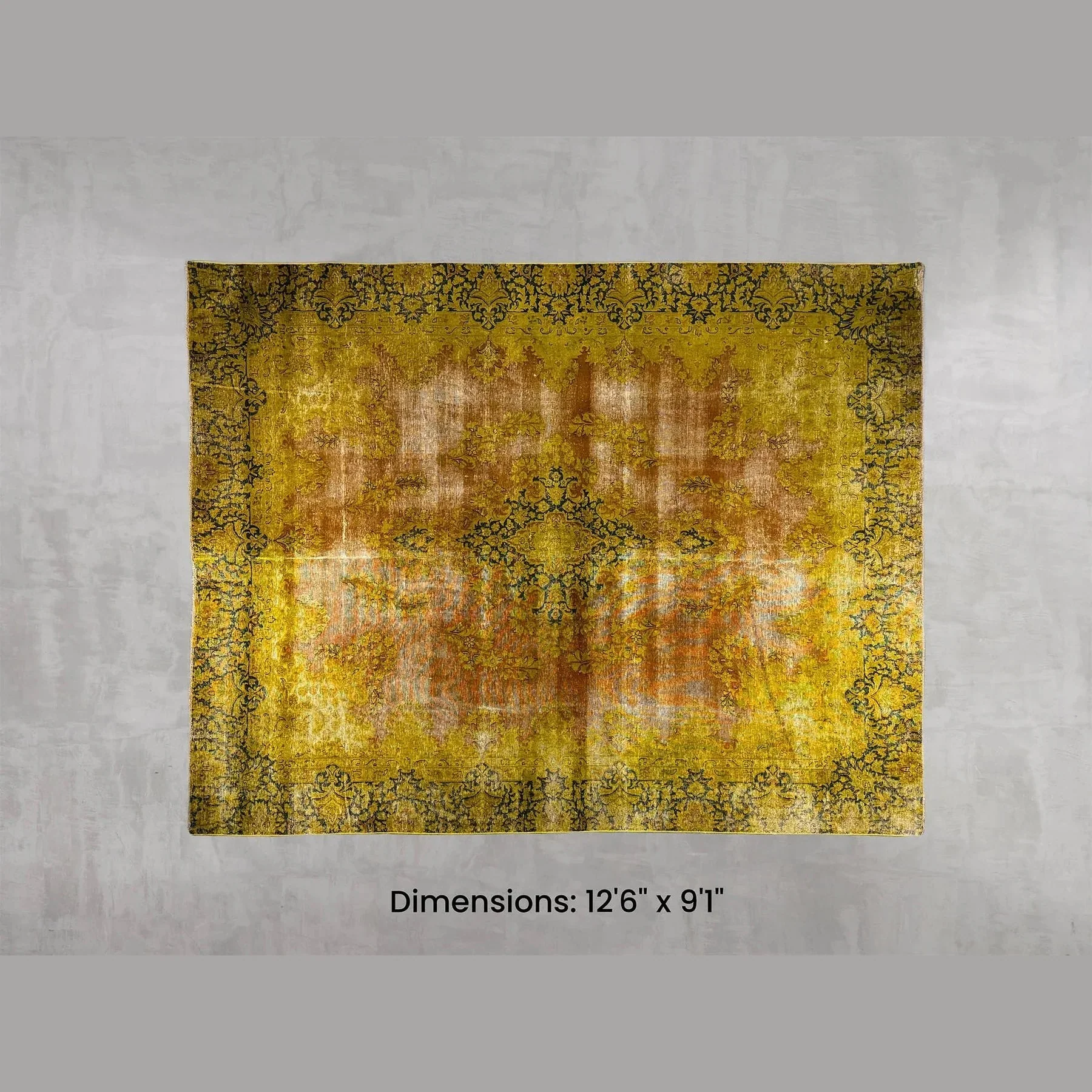 Premium Namaste Rug – Yellow 12’6 x 9’1 Sustainable