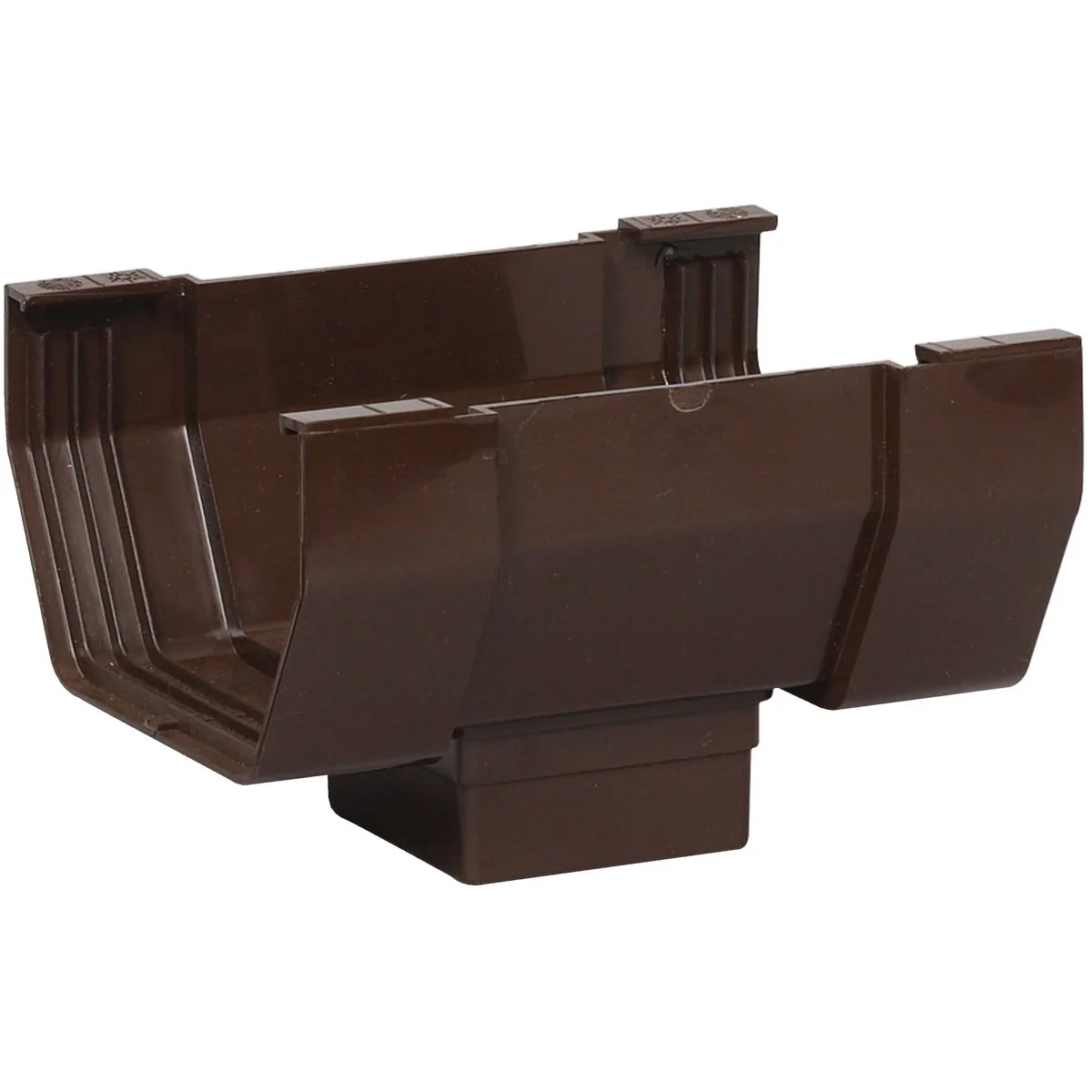 High-End Amerimax 5 In. Center Drop Outlet for Brown Vinyl Contemporary Gutter Easy-to-Use