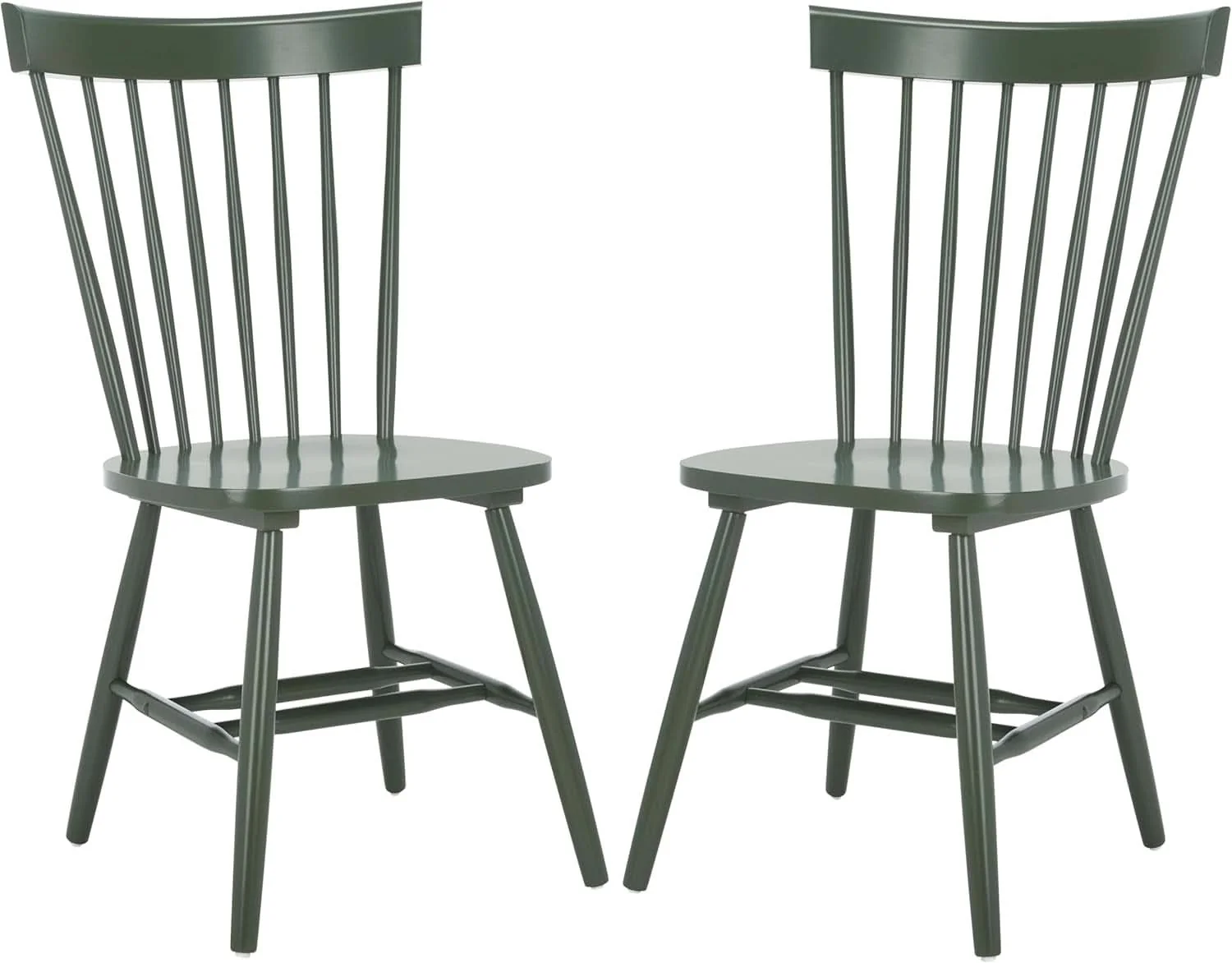 Comfortable Dusty Green Windsor Spindle Dining Chair Set Of 2 Solid Wood Premium Material