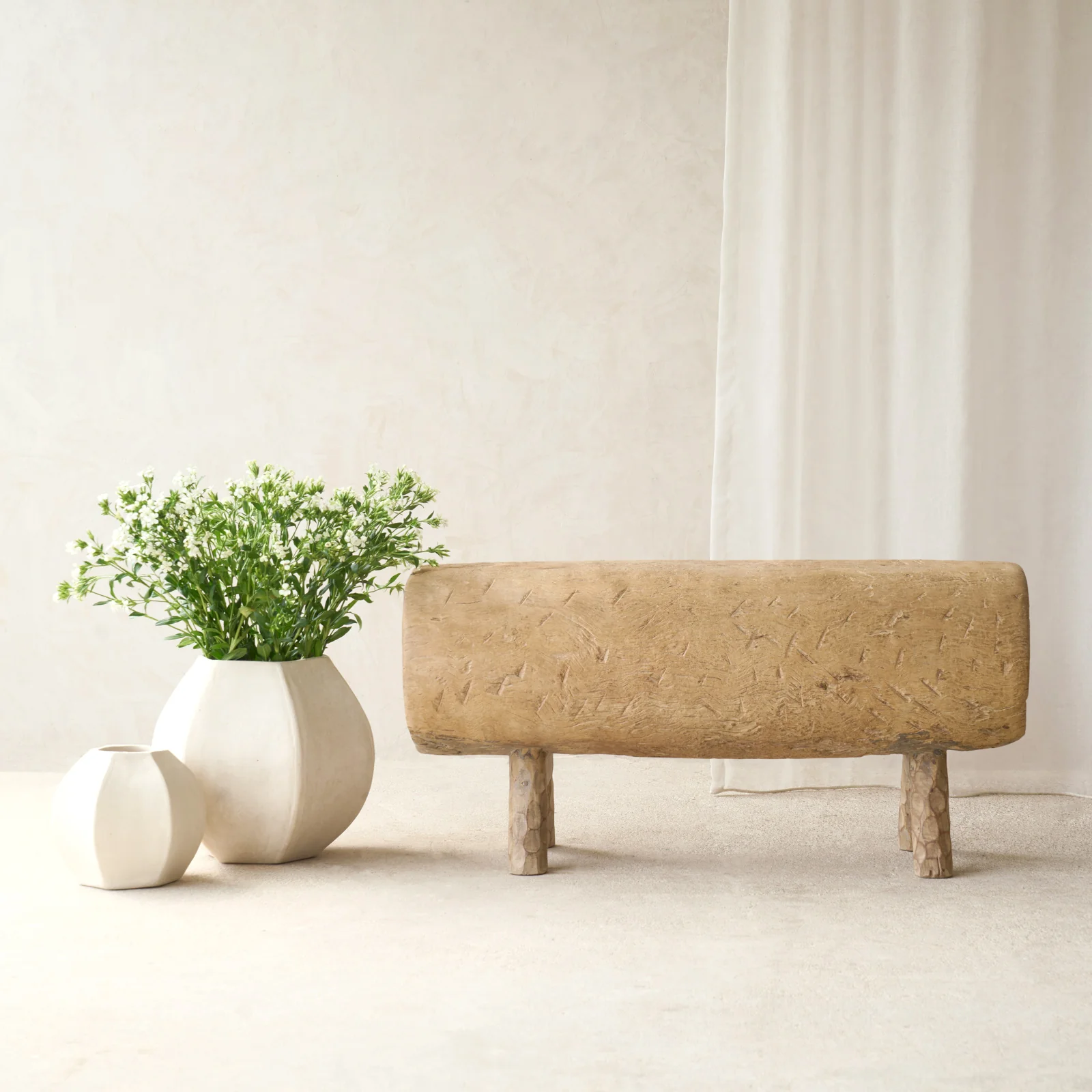 Smart Rustic Log Bench Long-Lasting