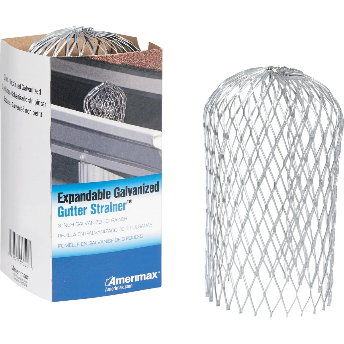 Powerful Amerimax Gutter Strainer 3 In. Expanded Galvanized Gutter Guard Crafted