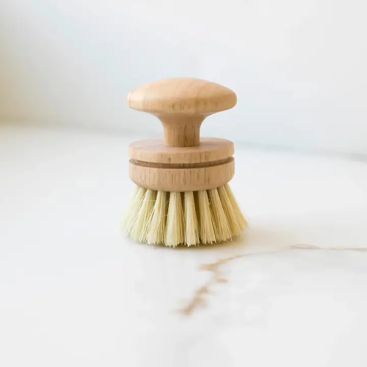 Premium Material Vintage Wooden Sisal Dishwashing Brush Certified