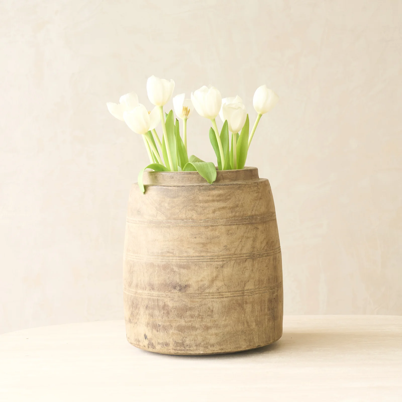 User-Friendly Vintage Rustic Wooden Pot Natural No. 2 Exclusive