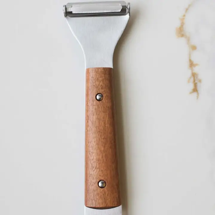 World-Class Heirloom Wood Handle Y-Shaped Vegetable Peeler High-Performance