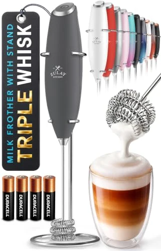 Verified Powerful Milk Frother Wand With Duracell Batteries Unique