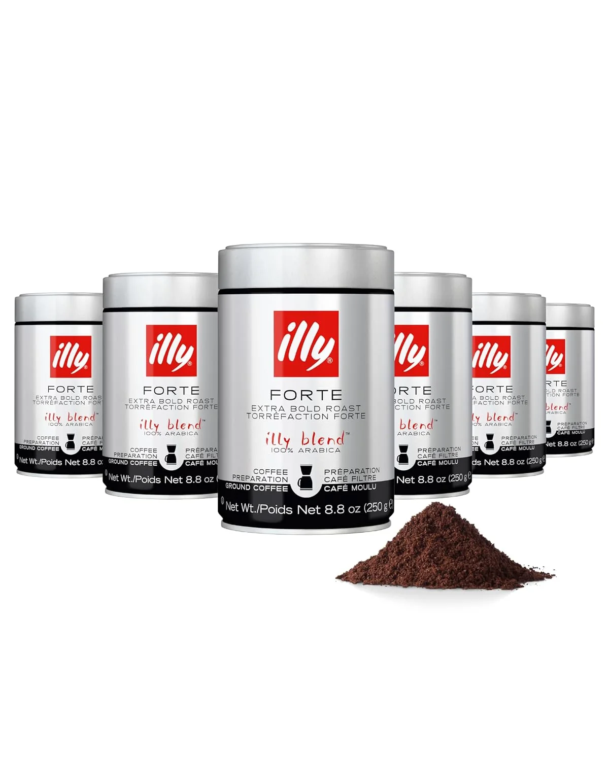 Solid Illy Forte Extra Bold Ground Coffee Genuine