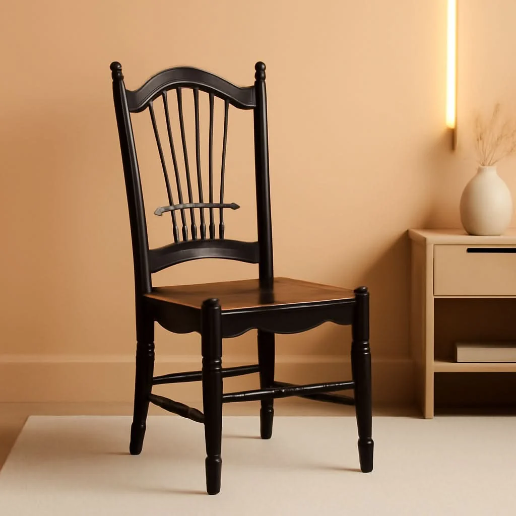 Functional Dover Slat Back Dining Chairs Set Of 2 In Black And Cherry Unique