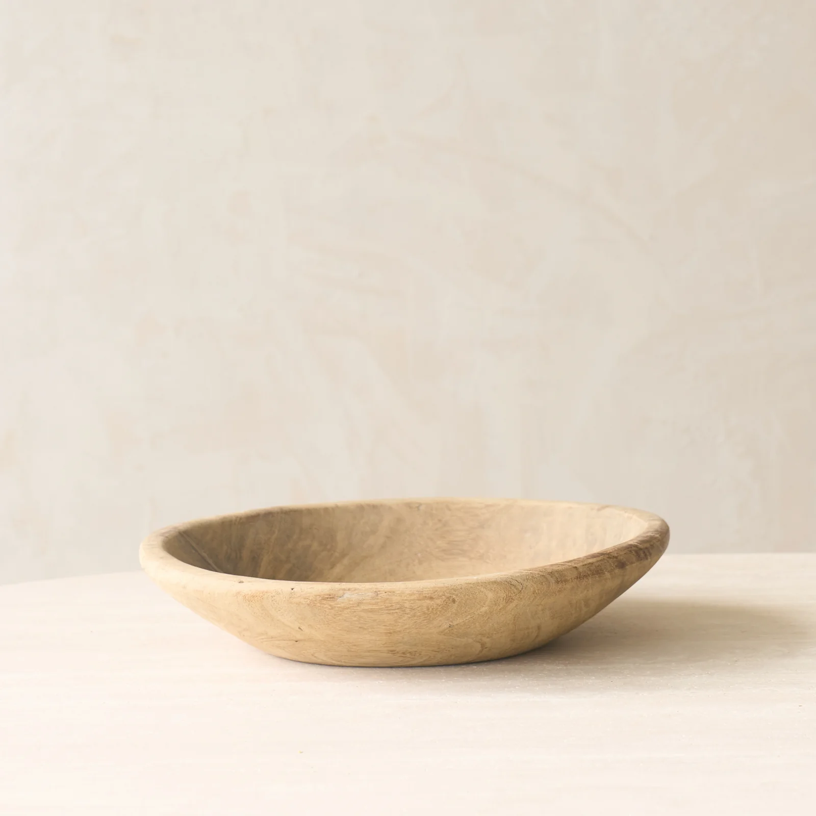 Modern Vintage Rustic Timber Bowl Natural No. 2 Green