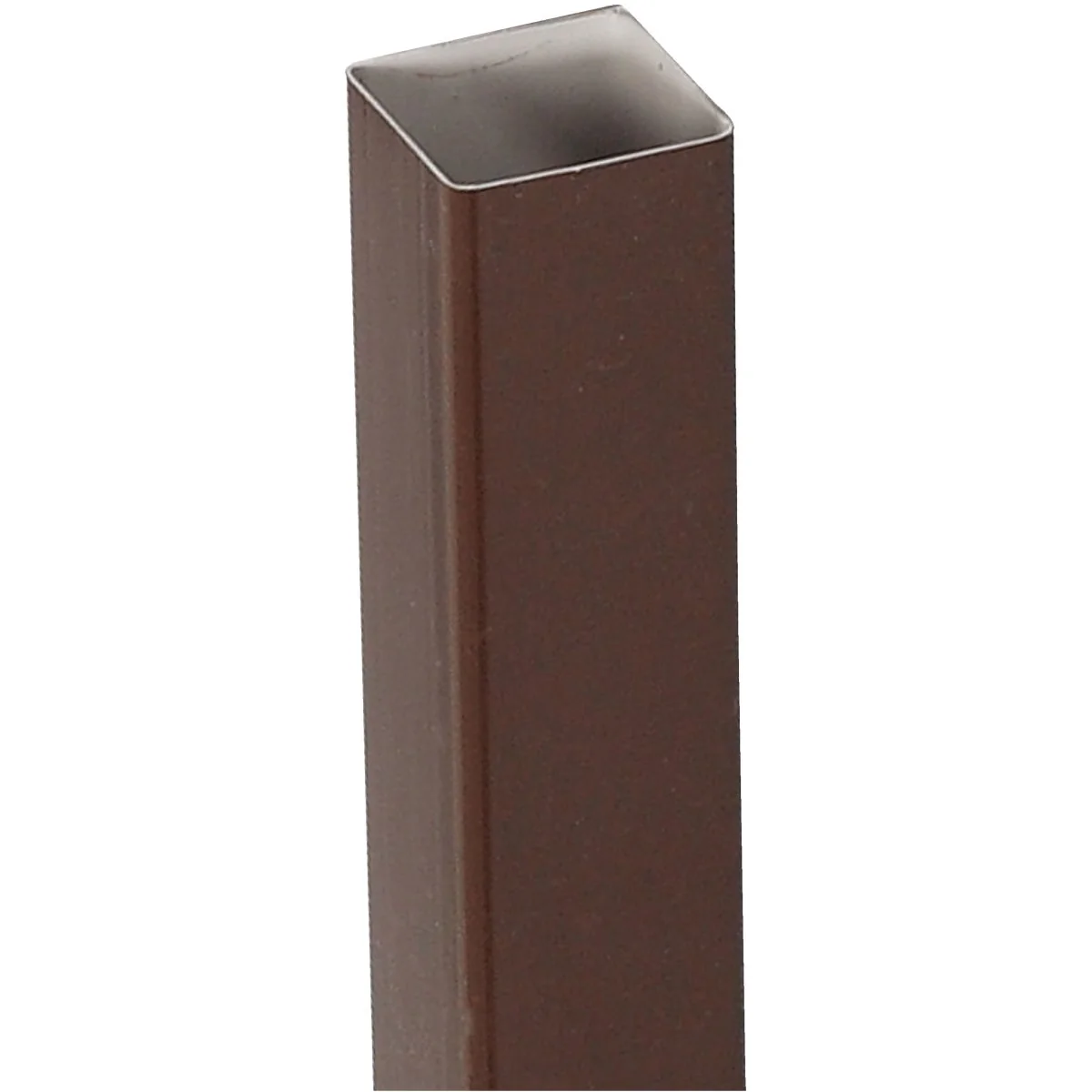 Fine Amerimax 2 In. Square x 10 Ft. Brown Vinyl Downspout Fine Crafted
