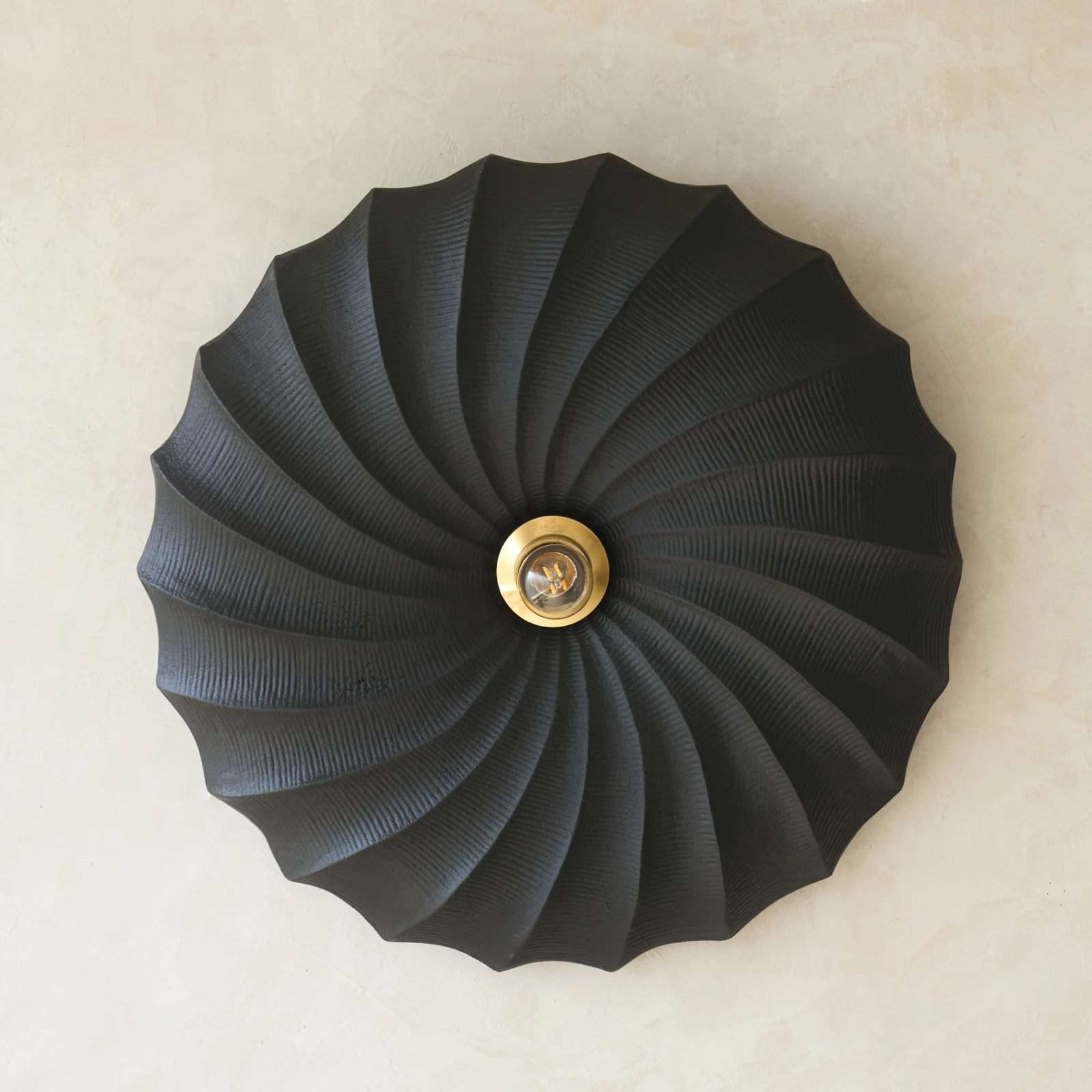 High-Performance Bapato Wall Lamp Black 51cm Excellent