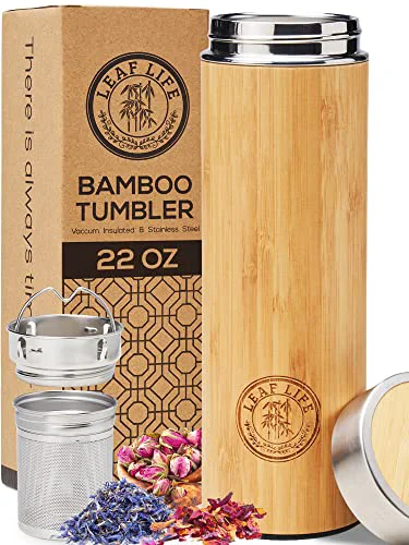 Sophisticated Premium Bamboo Tea Tumbler with Infuser for Loose Leaf Tea Dependable