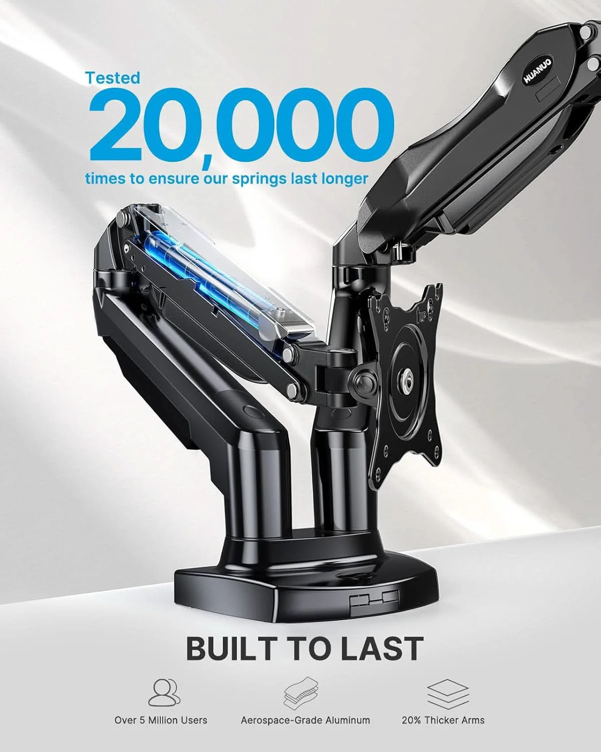 Safe Dual Monitor Stand With 13 To 32 Inch VESA Desk Mount World-Class