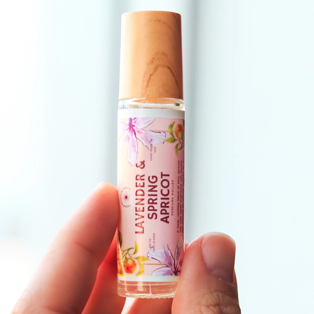 Crafted Lavender Spring Apricot Perfume Roller Comfortable