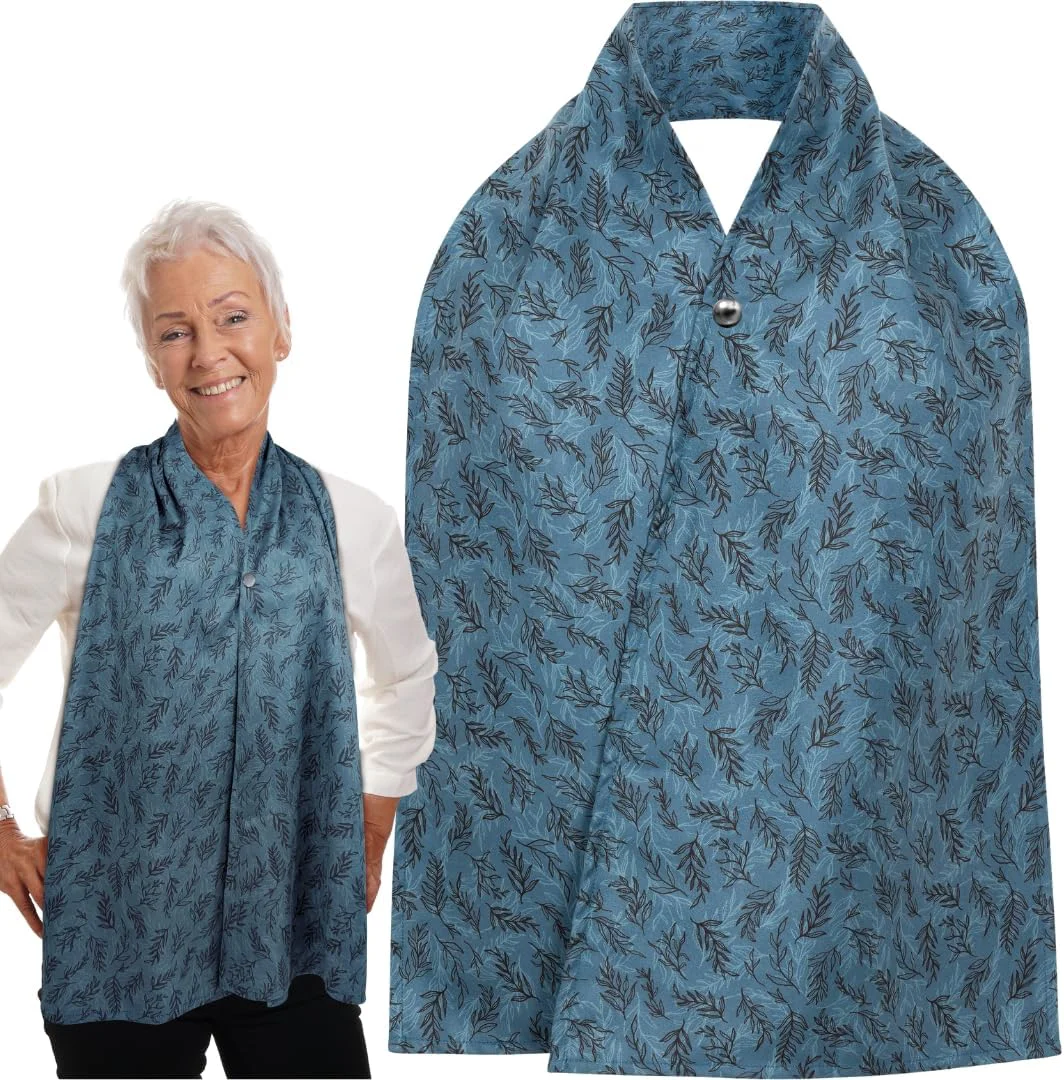 Practical Adult Bib Scarf – Dignified to Bibs Washable and Reusable Clothing Protectors for Eating Smooth