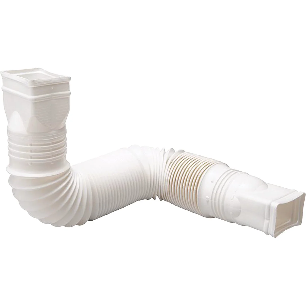 Authentic Amerimax Flex-A-Spout White Vinyl Downspout Extension Flexible