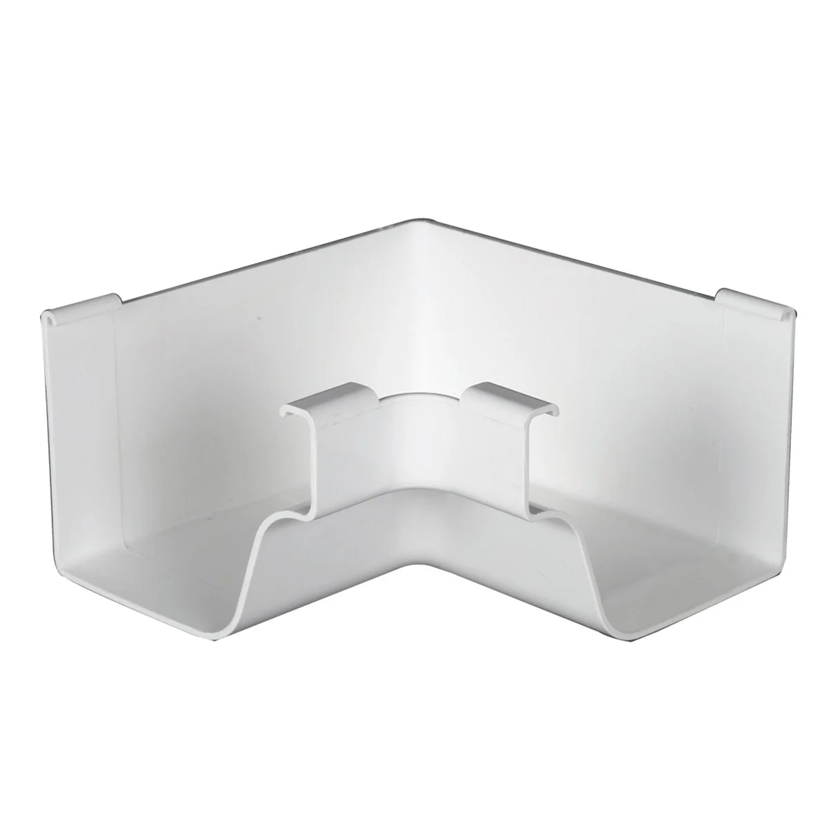 Carefully Designed Amerimax 5 In. Traditional K-Style White Vinyl Gutter Inside Miter Official