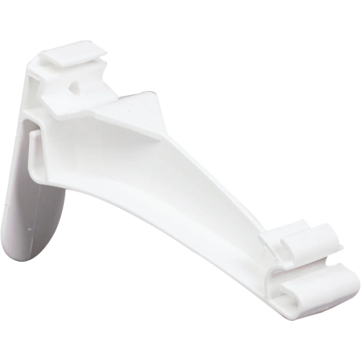 Optimized Amerimax 5 In. Traditional K-Style White Vinyl Hidden Gutter Hanger Comfortable