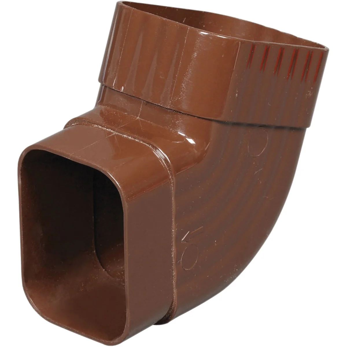 Top-Quality Amerimax 2 In. x 3 In. Brown Vinyl Side B Elbow Advanced