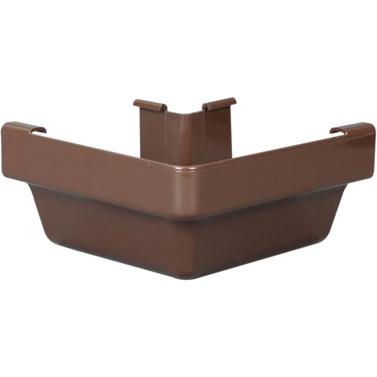World-Class Amerimax 5 In. Traditional K-Style Brown Vinyl Gutter Outside Miter Unique
