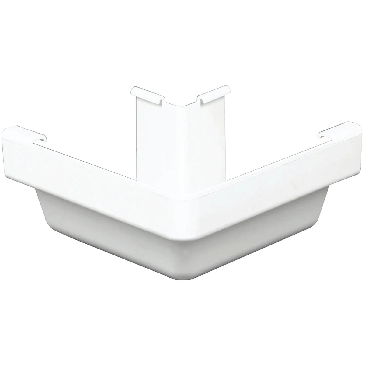 Durable Amerimax 5 In. Traditional K-Style White Vinyl Gutter Outside Miter Expertly Made